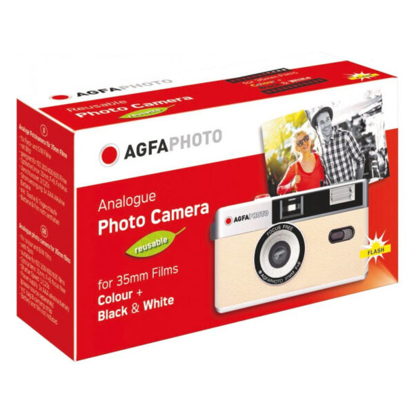 AgfaPhoto beige reusable 35mm film camera box
