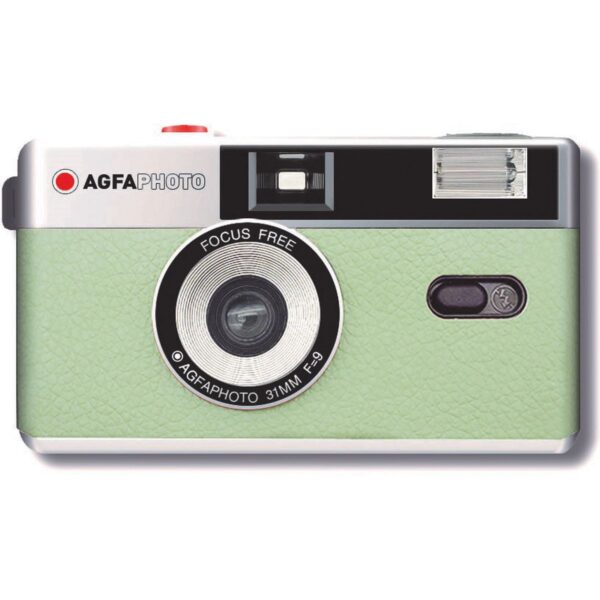 AgfaPhoto mint green reusable 35mm film camera