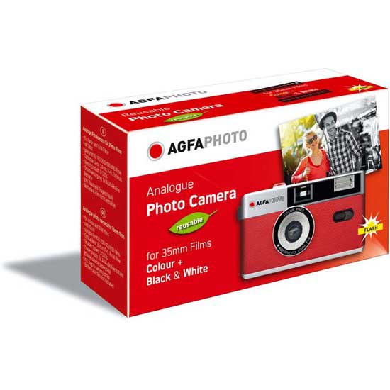 AgfaPhoto red reusable 35mm camera box
